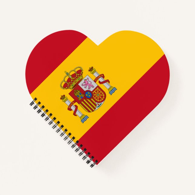 Spanien Flagge Notizbuch (Vorderseite)