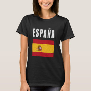 Spanien Flagge Patriotischer Spanischer Pride Fies T-Shirt