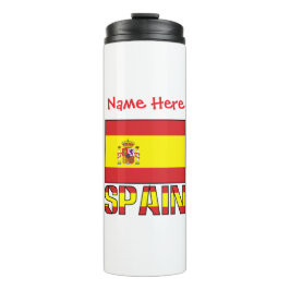 Spanien Flagge Personalisiert Thermosbecher