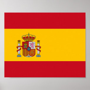 Spanien Flagge Poster