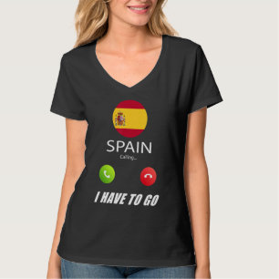 Spanien Flagge Souvenir Spanien ruft an T-Shirt
