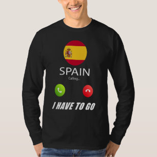 Spanien Flagge Souvenir Spanien ruft an T-Shirt