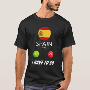 Spanien Flagge Souvenir Spanien ruft an T-Shirt