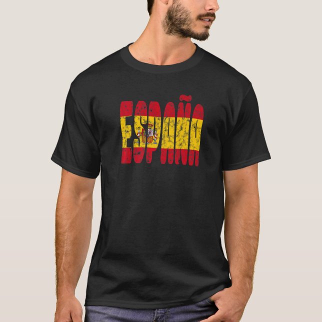 Spanien Flagge Spanien Reise Urlaub Spanien Stolz  T-Shirt (Vorderseite)