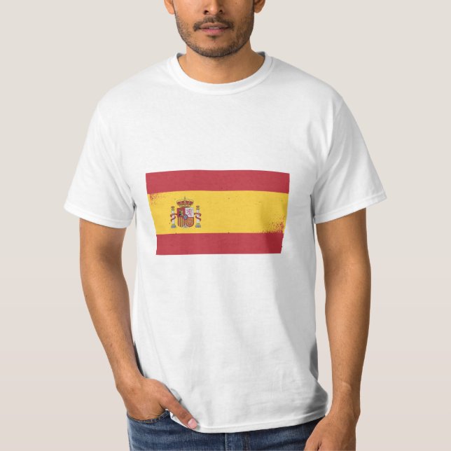 Spanien Flagge T-Shirt (Vorderseite)