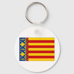 Spanien - Flagge Valencia Schlüsselanhänger
