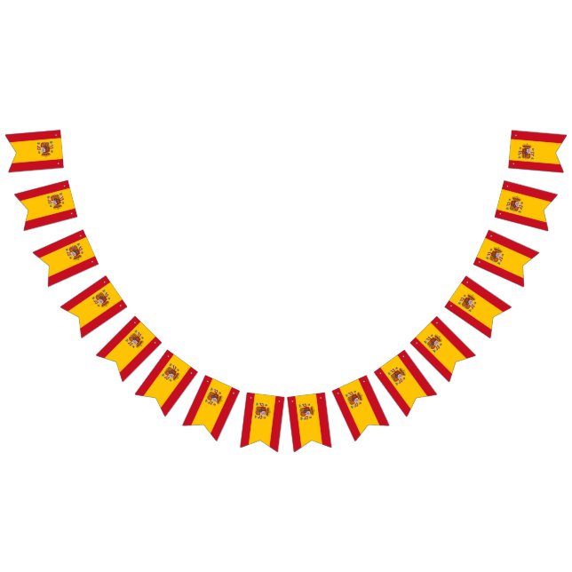 Spanien-Flagge Wimpelkette (Alle)