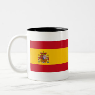 Spanien Flagge Zweifarbige Tasse