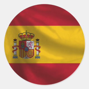 Spanien-Flaggen-Aufkleber Runder Aufkleber