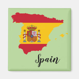 Spanien-Flaggen-Karte Magnet