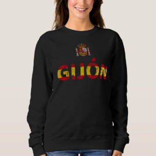 Spanien Flaggen Kontur Spanien Reisen Spanien Prid Sweatshirt