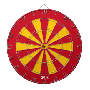Spanien Flaggenpatrons Bullseye Dartscheibe