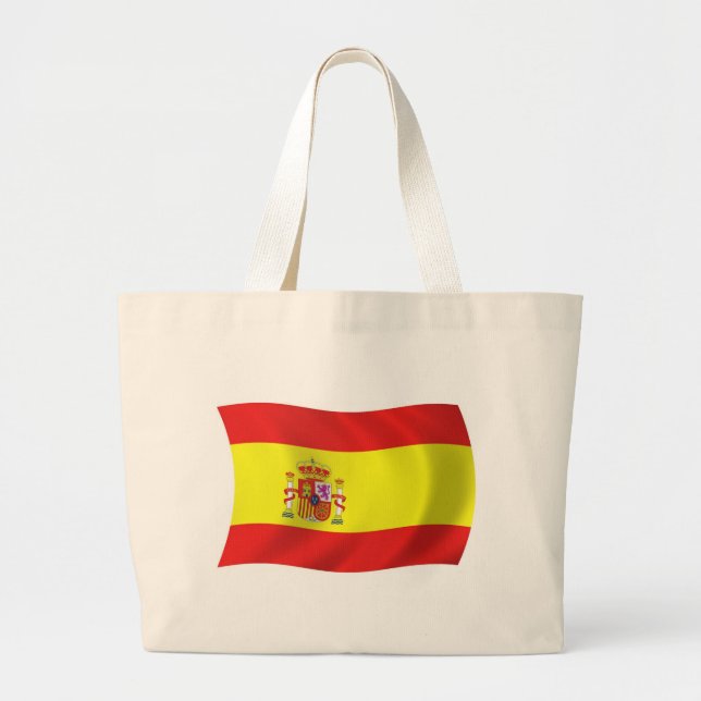 Spanien Flaggentoag Jumbo Stoffbeutel (Vorne)