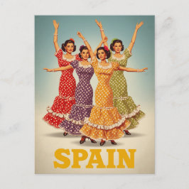 Spanien Flamenco-Tänzer Reise Postkarte