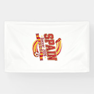 Spanien Fußball 2026 Fußball Fett Land Typografie  Banner