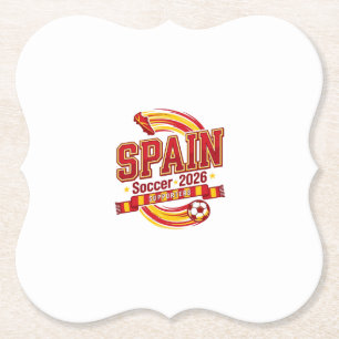 Spanien Fußball 2026 Fußball Fett Land Typografie Untersetzer