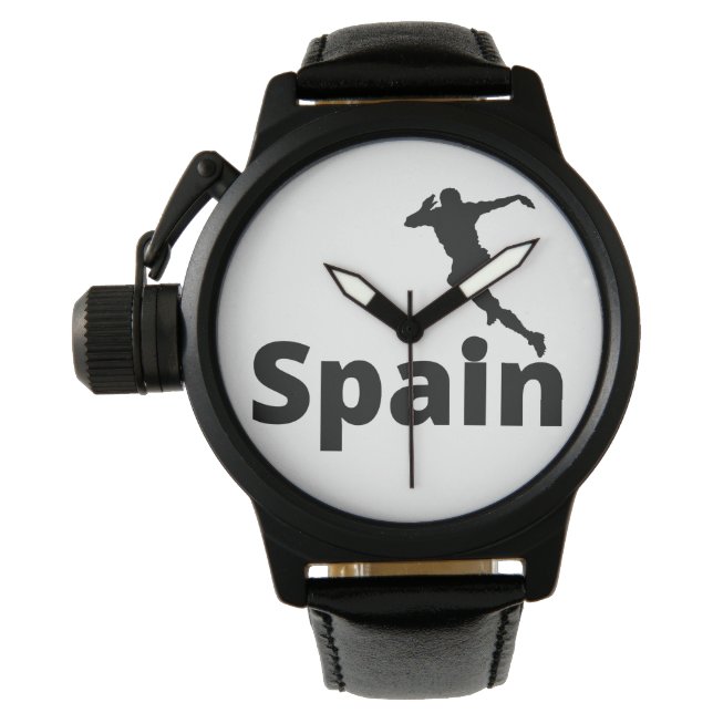 Spanien Fußball Armbanduhr (Vorderseite)