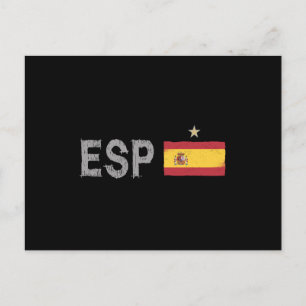Spanien Fußball Fan-Shirt Spanische Flagge Postkarte