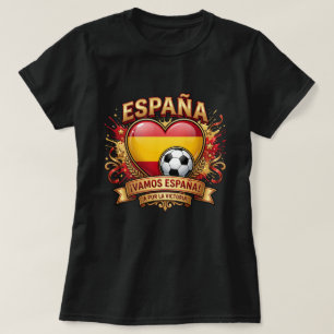 Spanien Fußball Fan-Shirt - Vamos España Football T-Shirt
