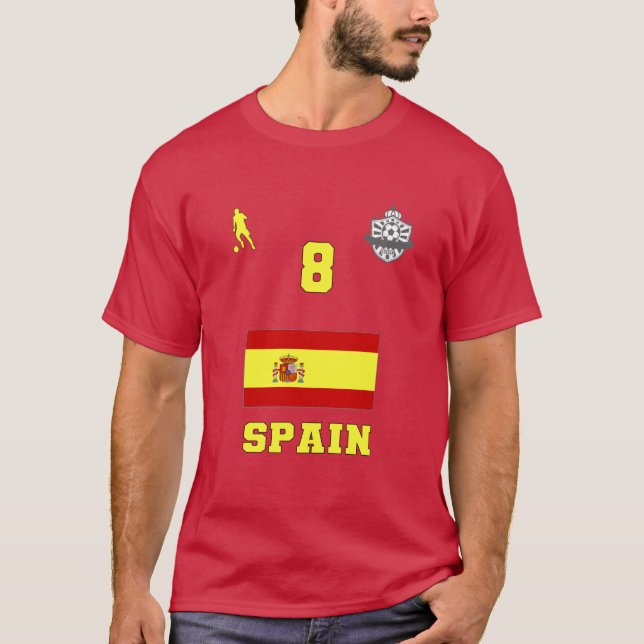 Spanien Fußball Fußballnationalmannschaft Jersey T T-Shirt (Vorderseite)