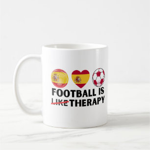 Spanien Fußball ist wie Therapie Kaffeetasse