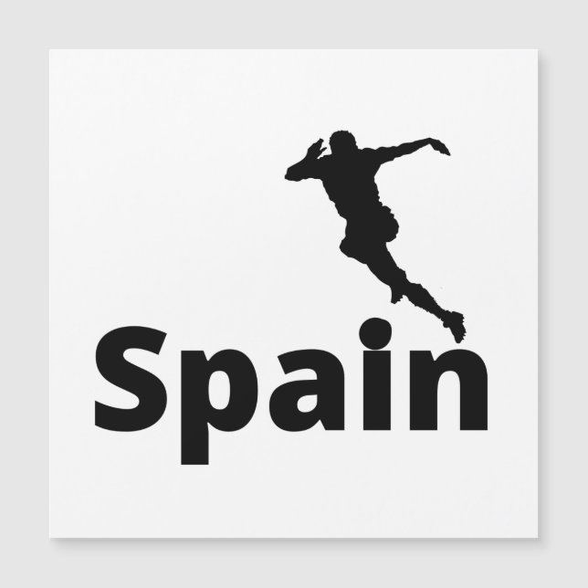 Spanien Fußball Magnetkarte (Vorderseite)