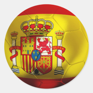 Spanien Fußball Runder Aufkleber