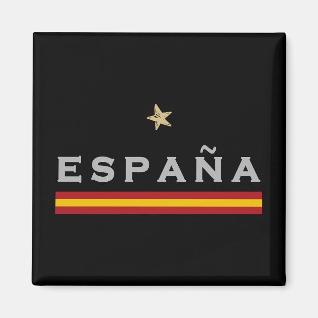 Spanien Fußball-Shirt Fan Spanische Flagge Magnet (Vorne)