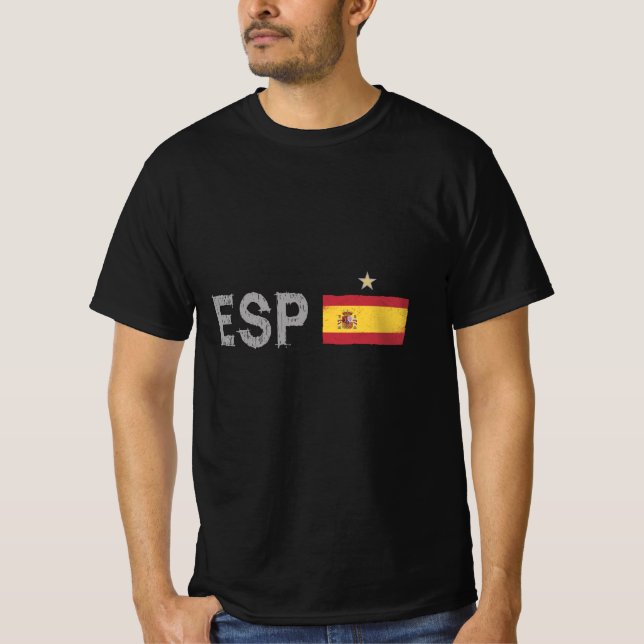 Spanien Fußball-Shirt Spanische Flagge T-Shirt (Vorderseite)