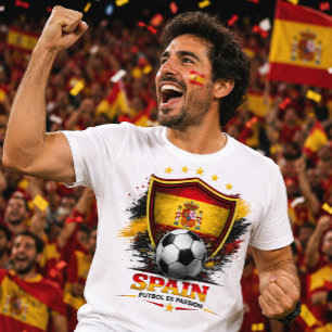 Spanien Fußballfan La Roja Fußball Weltmeisterscha T-Shirt