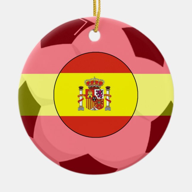 Spanien Fußballfandeur 2010 Weltmeisterschaft Cham Keramikornament (Vorne)