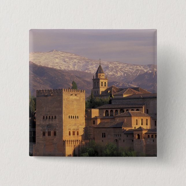 Spanien, Granada, Andalusien Die Alhambra, 2 Button (Vorderseite)
