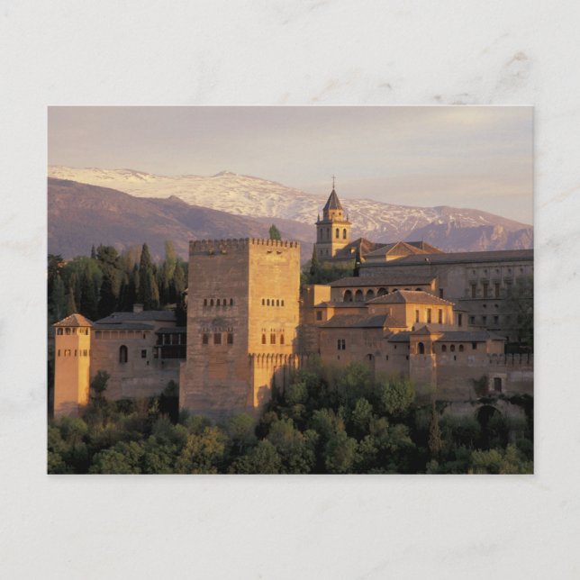 Spanien, Granada, Andalusien Die Alhambra, Postkarte (Vorderseite)