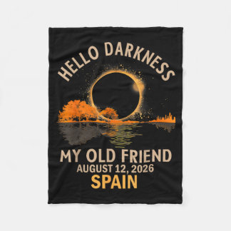 Spanien Hallo Dunkelheit Retro Alter Freund 12. Au Fleecedecke