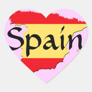 Spanien Herz-Aufkleber