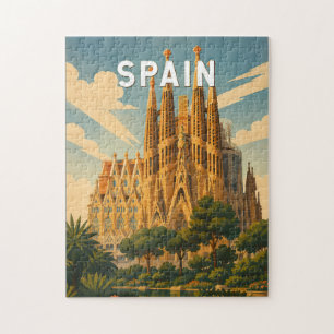 Spanien Illustration Reise Kunst Vintage