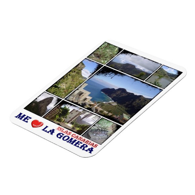 Spanien - Kanarische Inseln - La Gomera - I Liebe  Magnet (Linke Seite)