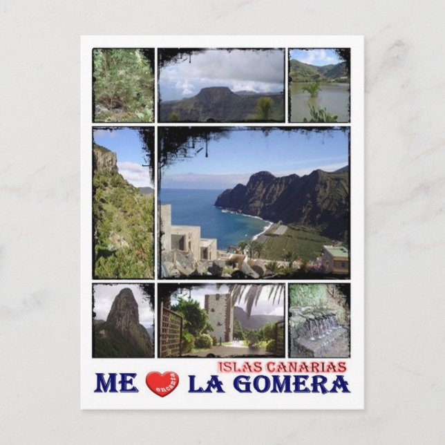 Spanien - Kanarische Inseln - La Gomera - I Liebe  Postkarte (Vorderseite)