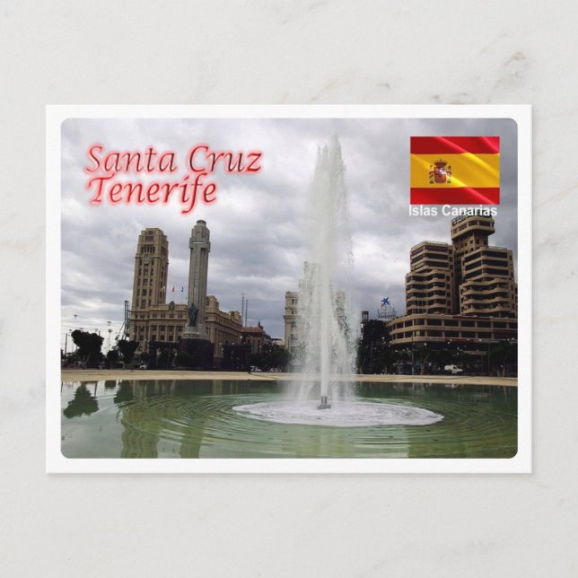 Spanien - Kanarische Inseln - Teneriffa - Santa Cr Postkarte (Vorderseite)