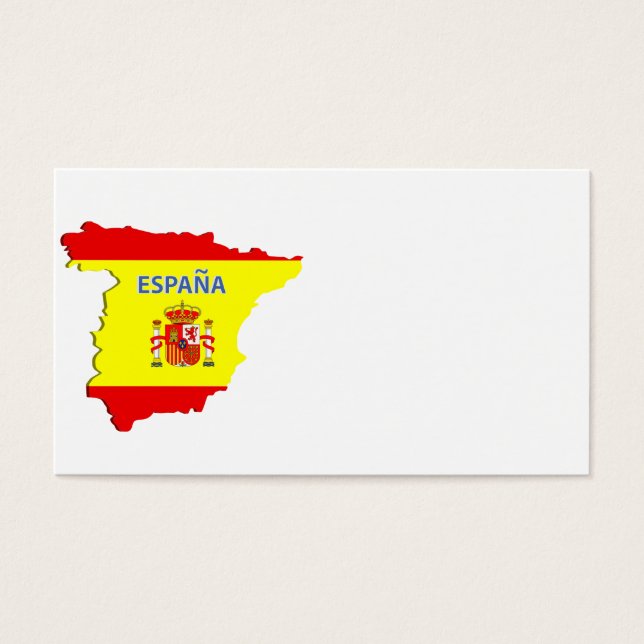 Spanien Karte (Vorderseite)
