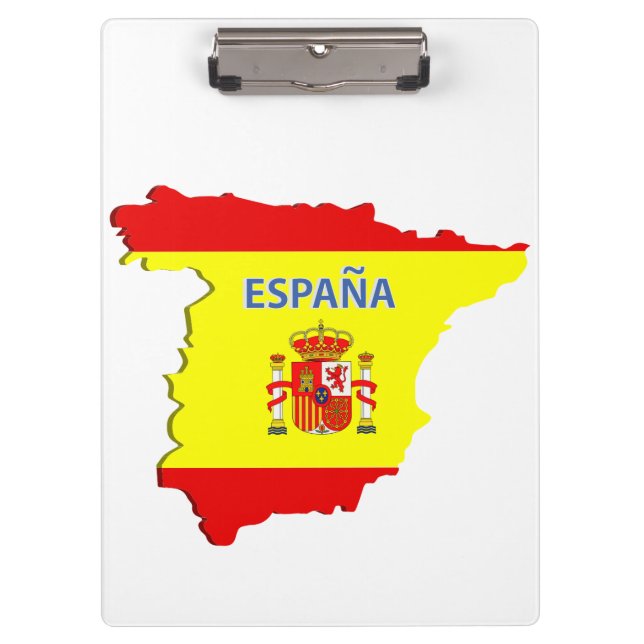 Spanien Karte Klemmbrett (Vorderseite)