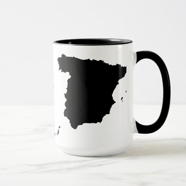 Spanien-Karten-Tasse Tasse (Rechts)