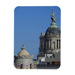 Spanien, Katalonien, Barcelona. Barcelona Dach 2 Magnet
