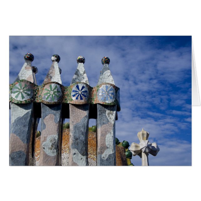 Spanien, Katalonien, Barcelona. Casa Batllo (1906) (Vorderseite (Horizontal))