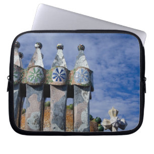 Spanien, Katalonien, Barcelona. Casa Batllo (1906) Laptopschutzhülle