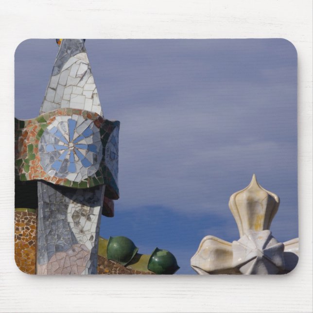 Spanien, Katalonien, Barcelona. Casa Batllo (1906) Mousepad (Vorne)