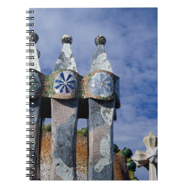 Spanien, Katalonien, Barcelona. Casa Batllo (1906) Notizblock (Vorderseite)