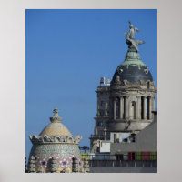 Spanien, Katalonien, Barcelona. Dachterrasse Barce