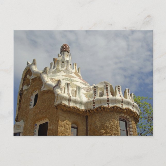 Spanien, Katalonien, Barcelona. Park Guell, 2 Postkarte (Vorderseite)