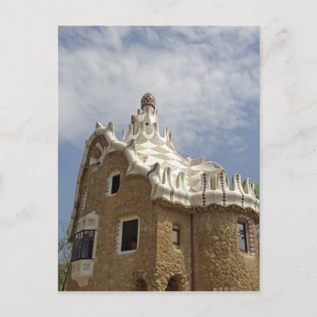 Spanien, Katalonien, Barcelona. Park Guell, Postkarte (Vorderseite)